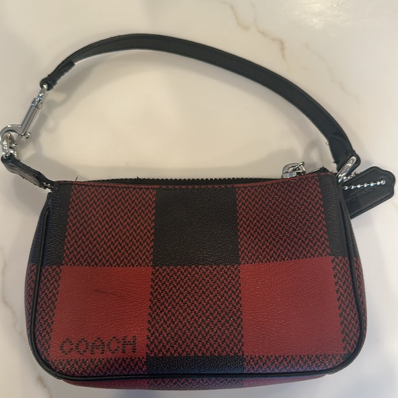 Coach Buffalo Plaid wristlet - Picture 2 of 3